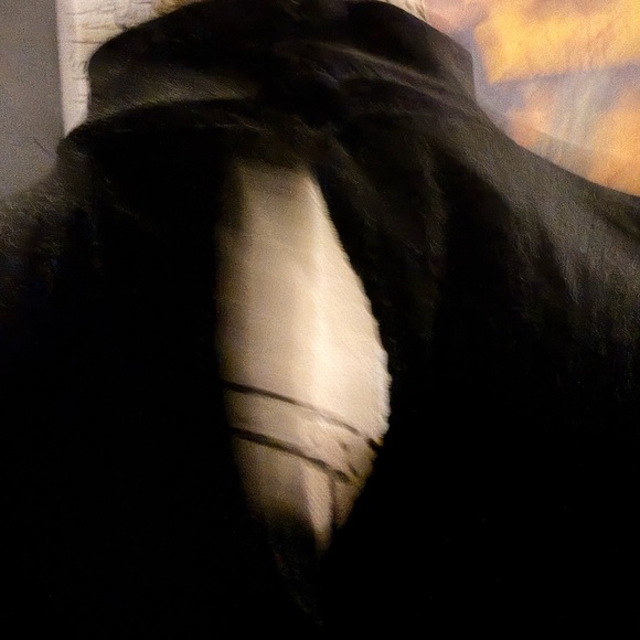 Olive + Oak Elegant Black Velvet Women's Top - Picture 3 of 8